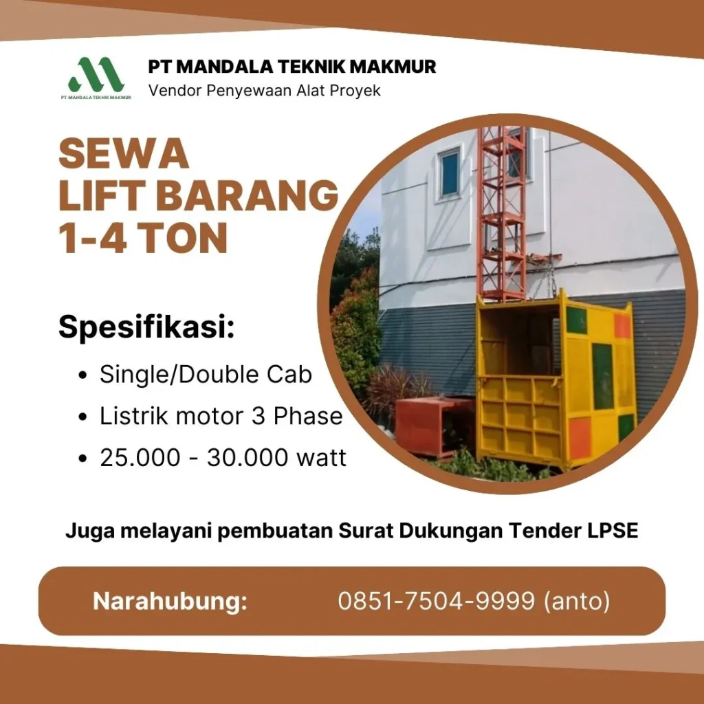LIFT BARANG | LIFT MATERIAL | ALIMAK