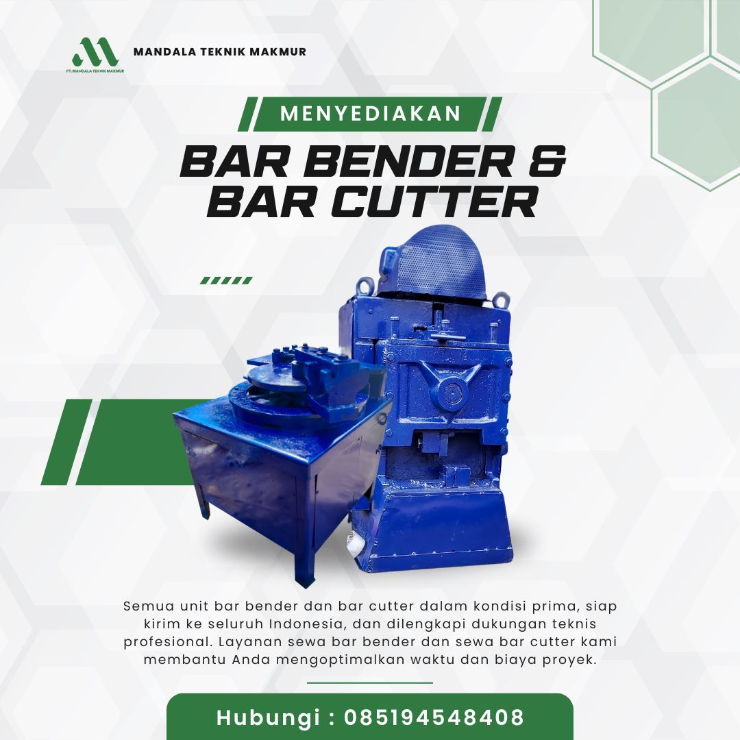 SEWA ALAT BAR BENDER & BAR CUTTER TERDEKAT DI DAERAH MALANG
