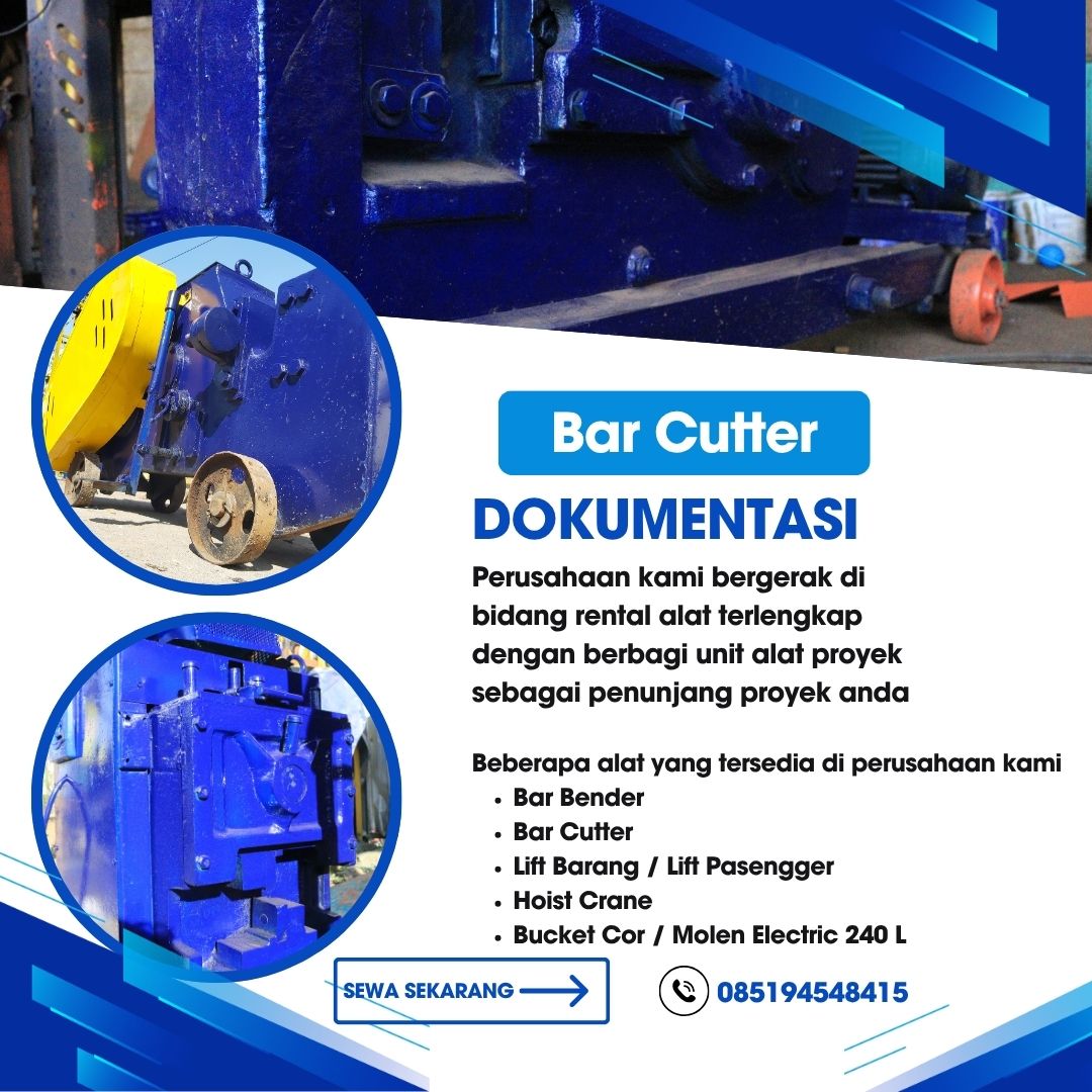 Sewa Bar Cutter Sesayap