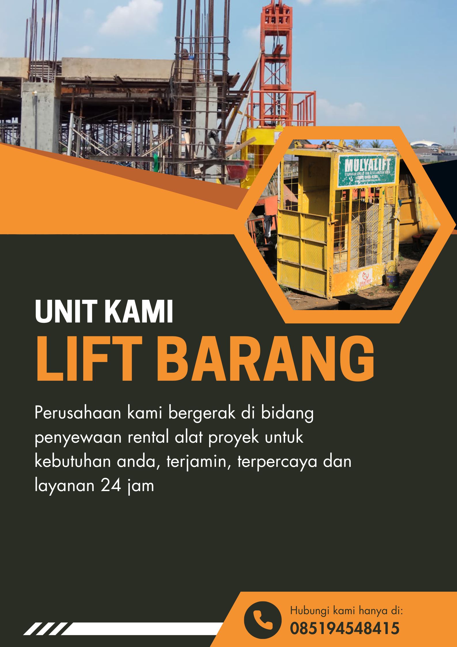 Sewa Lift Barang Genti