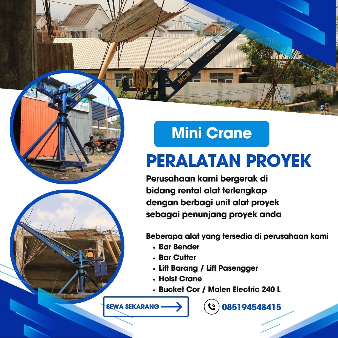 Sewa Mini Crane Bontang