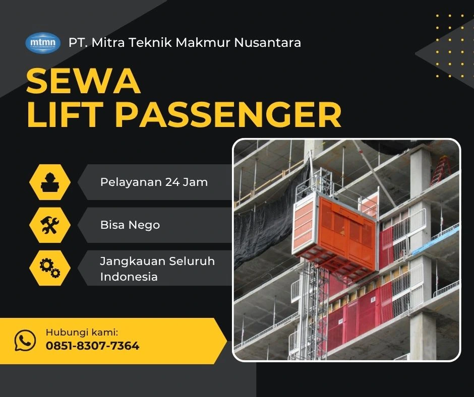 Sewa Passenger Hoist untuk Proyek Gedung Bertingkat – Aman dan Terpercaya
