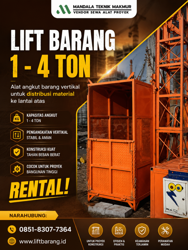 Disewakan Lift barang