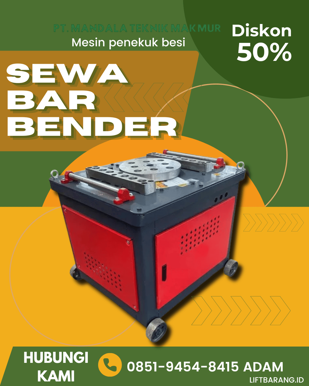 Sewa Bar Bender Situbondo | Unit Terpercaya | WA 0851-9454-8415