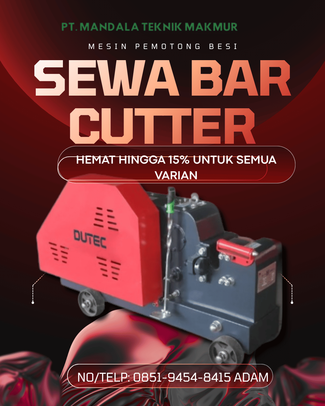 Sewa Bar Cutter Surabaya Hemat 15% 0851-9454-8415