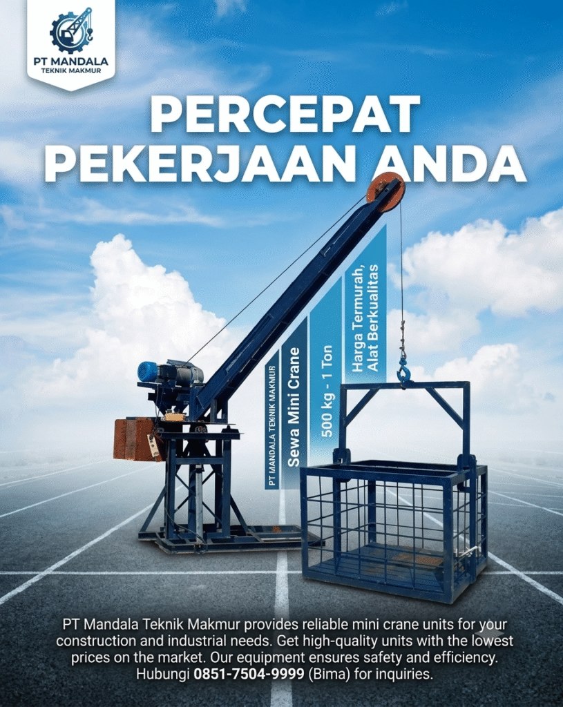Sewa Mini Crane Alat